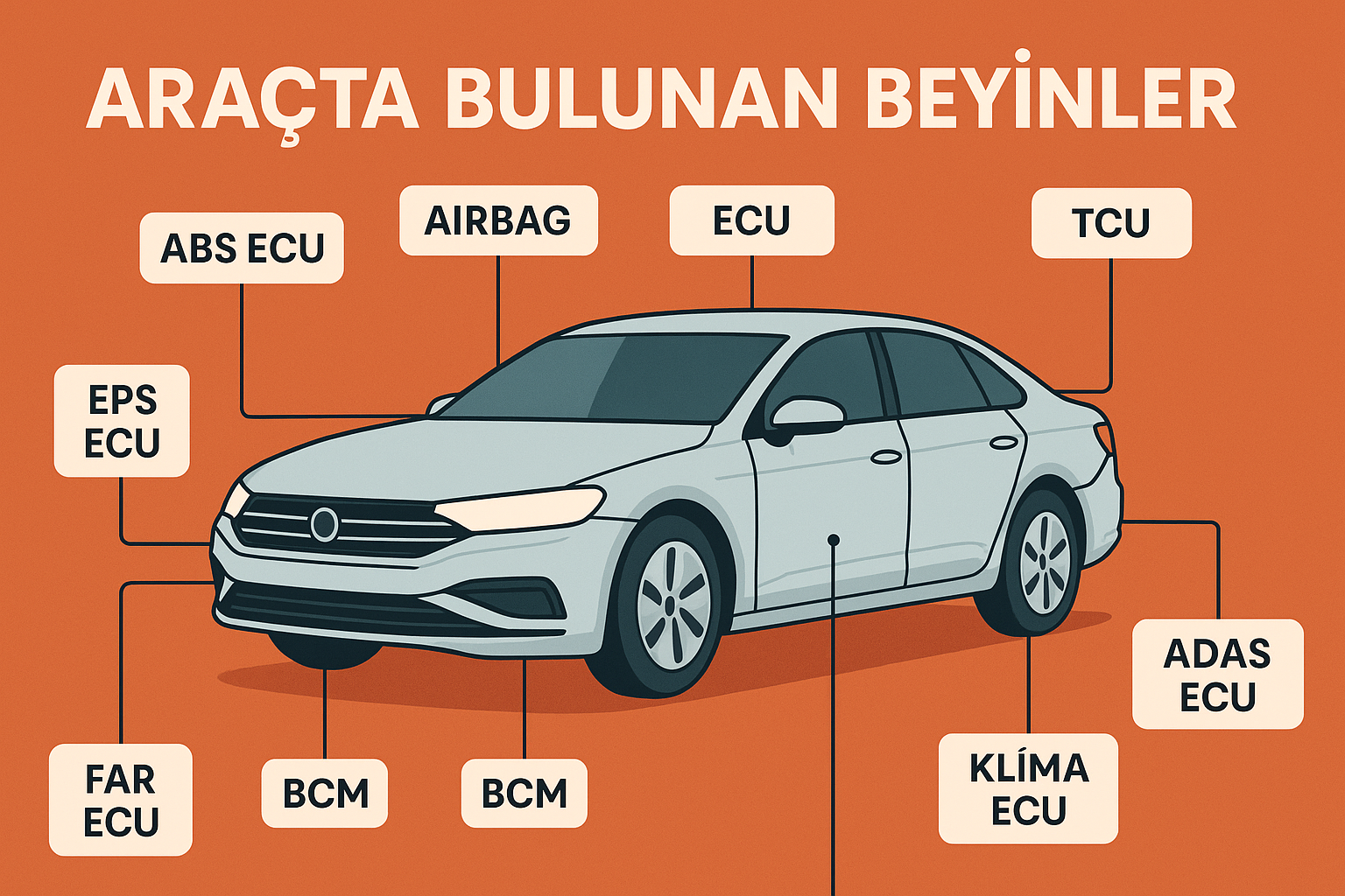 Araçlarda Bulunan Tüm Beyinler (ECU’lar) ve Görevleri