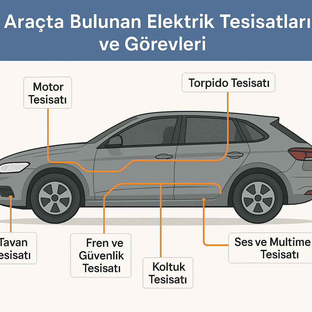 Araçta Bulunan Elektrik Tesisatları ve Görevleri
