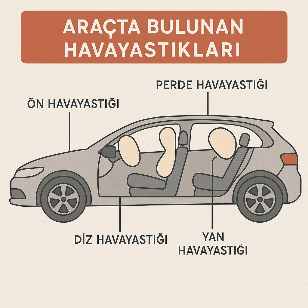 Araçta Bulunan Hava Yastıkları ve Görevleri (Airbag Çeşitleri)