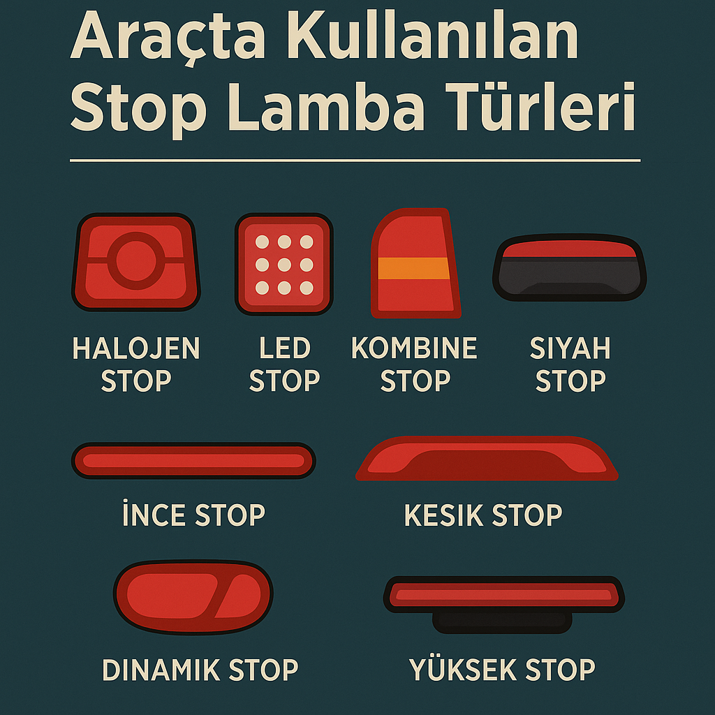 Araçta Kullanılan Stop Lamba Türleri ve Özellikleri