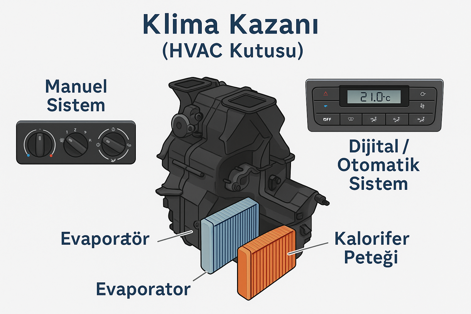 Klima Kazanı (HVAC Kutusu) Nedir? Türleri, Parçaları ve Arızaları